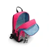 CORAL HIGH 23678 KIDS PEMBE SİYAH BEYAZ DESENLİ DÖRT BÖLMELİ SIRT ÇANTASI