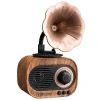 MİKADO MN-S19 USB+TF CARD+BLUETOOTH KLASİK AHŞAP RETRO GRAMOFON SPEAKER