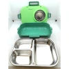 VAGONLİFE  BL70100 ÇELİK YEMEK KABI 900 ML 3 BÖLMELİ LUNCH BOX YEŞİL