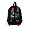 CORAL HIGH 23565 KIDS SİYAH NEFTİ YARIŞ ARABASI DESENLİ İKİ BÖLMELİ MİNİK YUVA SIRT ÇANTASI