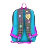 CORAL HIGH 23737 KİDS GRİ MAVİ PEMBE ANİME DESENLİ DÖRT BÖLMELİ SIRT ÇANTASI
