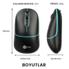 LENOVO LECOO WS210 1600 DPI 6 TUŞLU BLUETOOTH KABLOSUZ  MOUSE SİYAH