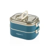 VAGONLİFE ÇELİK YEMEK KABI 2 KATLI BÖLMELİ 1000 ML - LUNCH BOX VGN7081