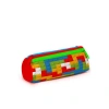 CORAL HIGH 22091 KIDS RENKLİ BLOK DESENLİ ÜÇ BÖLMELİ KALEM ÇANTASI