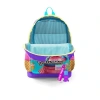 CORAL HIGH 23773 KIDS LİLA TURKUAZ DONDURMA VE ANİME DESENLİ DÖRT BÖLMELİ SIRT ÇANTASI
