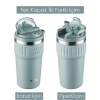 VAGONLİFE  T2023 TKK PİPETLİ ASKILI ÇELİK TERMOS MUG 630 ML MAVİ