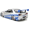SİMBA JADA 3203058 FAST & FURIOUS 1:24 BRIANS NISSAN SKYLINE GT-R (R34) DIE CAST METAL TEKLİ ARABA KUTULU 8+