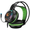 RAMPAGE RM-K25 LUNATIC PRO SİYAH YEŞİL USB 7.1 SURROUND RGB IŞIK