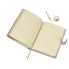 VICTORIAS JOURNALS 1026 13x18cm 80gr.160YP. HUSH-HUSH KUTULU KİLİTLİ ÇİZGİLİ DEFTER METALİK GÜMÜŞ