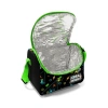 CORAL HIGH 11887 KIDS SİYAH FOSFORLU YEŞİL GAMER DESENLİ THERMO BESLENME ÇANTASI