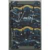 GIPTA VINCENT SPİRALLİ PRESSBOARD (KARTON) KAPAK 13x21 80YP. ÇİZGİLİ DEFTER - 7711