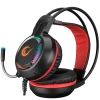 RAMPAGE RM-K25 LUNATIC PRO SİYAH KIRMIZI USB 7.1 SURROUND RGB IŞIK