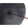 RUBENİS RB-056M 24 TELLİ - SİYAH BASTON 24 TELLİ OTOMATİK ŞEMSİYE