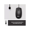 LENOVO LECOO MS100 1000 DPI 3 TUŞLU USB KABLOLU SİYAH KABLOLU MOUSE