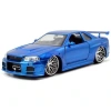 SİMBA JADA 3203045  1:24 BRIANS NISSAN SKYLINE GT-R (R34) DIE CAST METAL ARABA KUTULU 8+