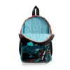 CORAL HIGH 23565 KIDS SİYAH NEFTİ YARIŞ ARABASI DESENLİ İKİ BÖLMELİ MİNİK YUVA SIRT ÇANTASI