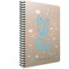 GIPTA LOVE BOOK SPİRALLİ KARTON KAPAK 17X24 80 YP ÇİZGİLİ DEFTER