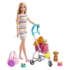 MATTEL GHV91/ GHV92  BARBIE BEBEK VE KÖPEKLERİ GEZİNTİYE ÇIKIYOR OYUN SETLERİ