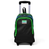 CORAL HIGH 23917 KİDS SİYAH ÜÇ BÖLMELİ IŞIKLI TEKERLEKLİ ÇEKÇEKLİ SIRT ÇANTASI