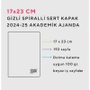 VICTORIAS JOURNALS 1263 GİZLİ SPİRALLİ 17x23  LASTİKLİ SERT KAPAK 2024-2025  AKADEMİK AJANDA