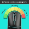 LENOVO LECOO WS210 1600 DPI 6 TUŞLU BLUETOOTH KABLOSUZ  MOUSE SİYAH