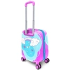 CORAL HIGH 16712 MİNİ MAVİ NEON PEMBE UNICORN DESENLİ VALİZ