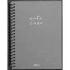PAPİRÜS  NOTE CASE SİMLİ SERT KAPAK SPİRALLİ 14X19 120YP. KARELİ DEFTER