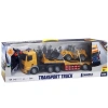 CANEM HT079 TRANSPORT TRUCK 1:24 SESLİ IŞIKLI UZAKTAN KUMANDALI ŞARJLI DOZER TAŞIYAN TIR 3+