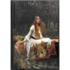 DEFFTER ART OF WORD/ THE LADY OF SHALOTT (J.WILLIAM WATERHOUSE) 14X20 SERT KAPAK ÇİZGİLİ DEFTER 96 YP.