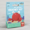 HELLO CRAFTS EASY HC105 CROCHET MİNİ AMIGURUMI ÖRGÜ KİTİ - SEVİMLİ YENGEÇ CRABBY (1 SET)
