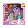 4İ 63811 LOVELY HORSE UNICORN SERIES UZUN SAÇLI KANATLI AKSESUARLI UNİCORN OYUN SETİ 3+