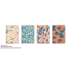 PAPİRÜS ÇİÇEK SERT KAPAK CİLTLİ 16X23 96YP. ÇİZGİSİZ (DÜZ) DEFTER - TEKLİ