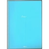 PAPİRÜS PASTEL PP. KAPAK SPİRALLİ A4 72YP. KARELİ DEFTER