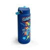 CORAL HIGH 38333 LACİVERT GAME DESENLİ KATLANIR AĞIZLI PİPETLİ ÇELİK TERMOS 650ML
