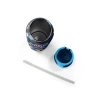CORAL HIGH 38513 KIDS HIGH LACİVERT GEOMETRİK DESENLİ PİPETLİ VE DİREKT İÇİM ÇELİK TERMOS 800ML