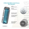 CORAL HIGH 38513 KIDS HIGH LACİVERT GEOMETRİK DESENLİ PİPETLİ VE DİREKT İÇİM ÇELİK TERMOS 800ML