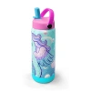 CORAL HIGH 38338 KIDS UNICORN DENİZATI DESENLİ KATLANIR AĞIZLI PİPETLİ ÇELİK TERMOS 650ML