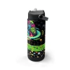 CORAL HIGH 38340 KIDS SİYAH GAMER DESENLİ KATLANIR AĞIZLI PİPETLİ ÇELİK TERMOS 650ML