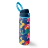 CORAL HIGH 38510 KIDS RENKLİ KAMUFLAJ DESENLİ PİPETLİ VE DİREKT İÇİM ÇELİK TERMOS 800ML