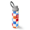 CORAL HIGH 38503 KIDS ÇOK RENKLİ DAMA DESENLİ PİPETLİ VE DİREKT İÇİM ÇELİK TERMOS 800ML