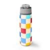 CORAL HIGH 38503 KIDS ÇOK RENKLİ DAMA DESENLİ PİPETLİ VE DİREKT İÇİM ÇELİK TERMOS 800ML