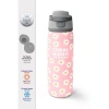 CORAL HIGH 38502 KIDS PEMBE BEYAZ PAPATYA DESENLİ PİPETLİ VE DİREKT İÇİM ÇELİK TERMOS 800ML