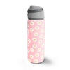 CORAL HIGH 38502 KIDS PEMBE BEYAZ PAPATYA DESENLİ PİPETLİ VE DİREKT İÇİM ÇELİK TERMOS 800ML