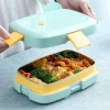 VAGONLİFE ÇELİK YEMEK KABI TEK BÖLMELİ 1000 ML - LUNCH BOX  XC-483  KARIŞIK RENK (TEKLİ)