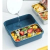 VAGONLİFE PASLANMAZ ÇELİK ÜÇ BÖLMELİ YEMEK KABI 3 BÖLMELİ - LUNCH BOX BL50350-3 950 ML MAVİ