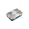 VAGONLİFE PASLANMAZ ÇELİK BÖLMELİ YEMEK KABI - LUNCH BOX 4 BÖLMELİ BL50433-1  850 ML - MAVİ