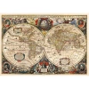 KS GAMES 22529 HENDRIK HONDIUS VINTAGE WORLD MAP 96x68cm YAPBOZ/PUZZLE 2000 PARÇA