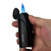 QUANTORO MGM05-51  ÜÇLÜ TORCH – USB ŞARJLI ELEKTRONİK JET ALEV ÇAKMAK –  SİYAH