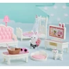 MEGA 6627 BAY DREAMY MINI AKSESUARLI YATAK ODASI VE SALON TAKIMI OYUN SETİ 3+