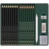 FABER CASTELL 115224 METAL KUTU PITT GRAPHITE MATT DERECELİ KALEM SETİ 20 PARÇA